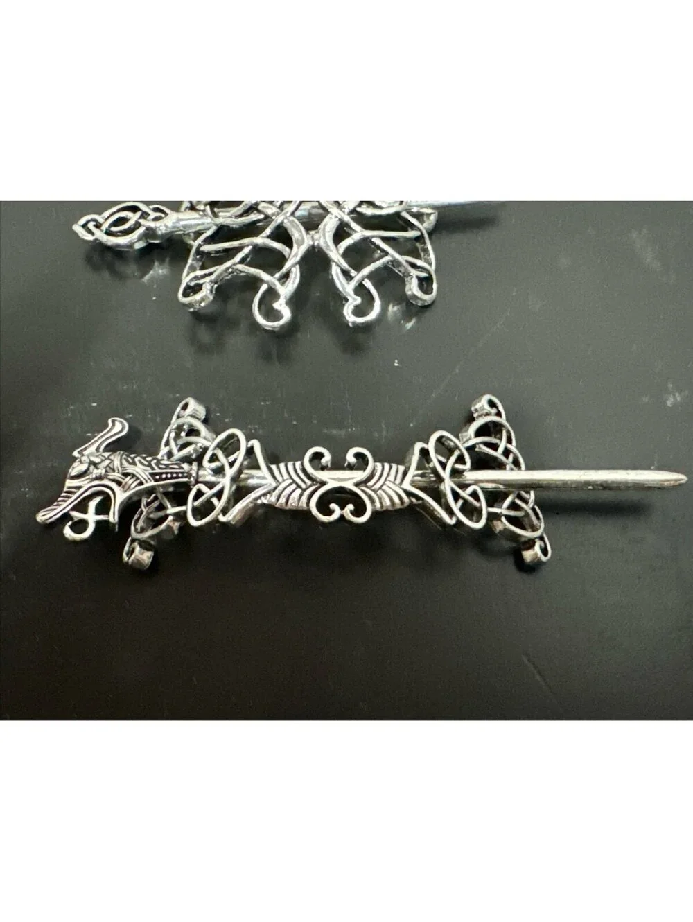Celtic Knot Hair Pin Or Knitted Crochet Shawl Closure Lot Of (6)